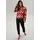 Aniston SELECTED Shirtbluse mit unifarbenen Bündchen und Retro-Muster Orange/Pink/Schwarz 44