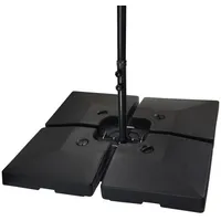 Montafox Schirmständer Kunststoff 90 Liter Schwarz