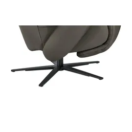 Hukla Relaxsessel Pierre Leder 75 x 115 x 87 cm Braun mit Relax-Funktion