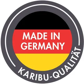 Karibu Miramar inkl. 9 kW Ofen + int. Steuerung + Dachkranz