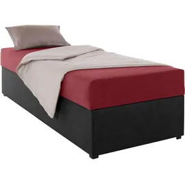 MAINTAL Polsterliege Diana rot|schwarz 83 cm x 203 cm