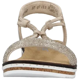 Rieker FSK Damen Sandalen für Damen, beige, Größe 40 EU
