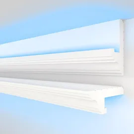 heximo LED-Schattenfugenprofil Weiß 6 St. 90 x 35 cm