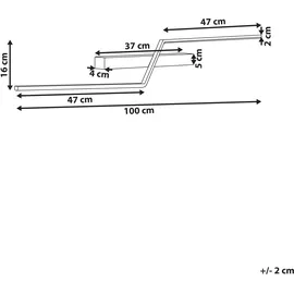 Beliani Beliani, Spiegel- Noceda
