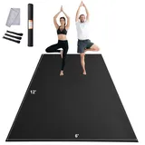 Vevor Trainingsmatte, Rutschfeste, Hochdichte Premium-yogamatte, Trainings-yogamatte, Fitness- Und Trainingsmatte Mit Tasche Und Tragegurt, Für Alle Arten Von Heim-yoga, Pilates Und Bodentraining