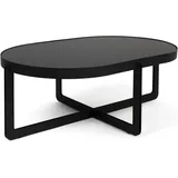 ZUIVER Centre Oval Schwarz MDF 102 x 36 cm