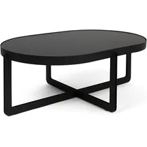 ZUIVER Centre Oval Schwarz MDF 102 x 36 cm