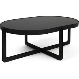 ZUIVER Centre Oval Schwarz MDF 102 x 36 cm