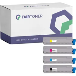 4er Multipack Set Kompatibel für OKI MC853 Toner