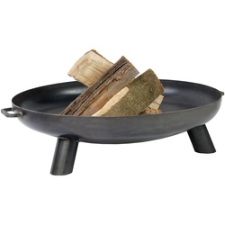 Gardener stabile, runde Feuerschale mit Griffen | Ø70cm x H 25cm