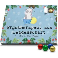 Mr. & Mrs. Panda Schoko Adventskalender Ergotherapeut Leidenschaft - Blau Pastell - Geschenk, Workout, Ausbildung, Firma, Kollege, Rente, Ergothera... - Blau