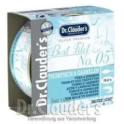 Dr. Clauder's Best Filet No. 05 Thunfisch & Garnelen - 24x 70g