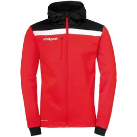 Uhlsport Offense 23 Multi Trainingsjacke mit Kapuze rot/schwarz/weiß 116