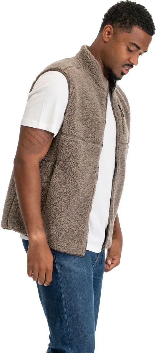 Bergans Lunnan Pile Fleece Vest Men rock taupe (22471) M