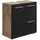 Badplaats Waschbeckenunterschrank Mars 60 x 60 cm Kastanien Eiche / Schwarz