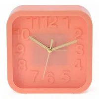 MIJOMA Quarz-Wecker Korallenrot