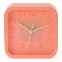 MIJOMA Quarz-Wecker Korallenrot