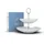 Fiftyeight Etagere 18-24 cm grau/weiß 2er Set