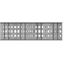 zaun|zu® Sichtschutzstreifen 260 x 1 cm Hellgrau