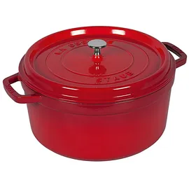 Staub Cocotte 30 cm rund kirschrot