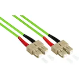 Good Connections Alcasa LW-8075SC5 InfiniBand/Glasfaserkabel 7,5 m, SC Grün