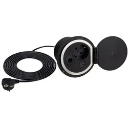 Einbausteckdose Sambo Box mit Induktion und USB