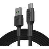 Green Cell USB-A auf Micro-USB 12 m Schwarz