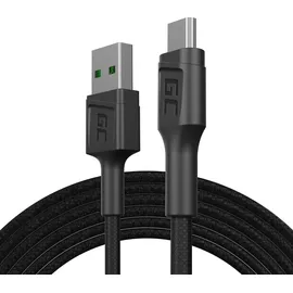Green Cell USB-A auf Micro-USB 12 m Schwarz