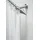 GARDINIA Gardinenstangen Set Kegel 1-läufig 20mm 200cm Edelstahl-Optik