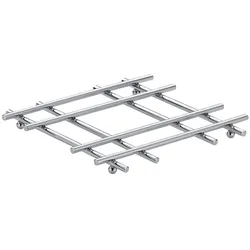 Untersetzer Caro Metall silber glänzend 21,0x21,0x2,0cm