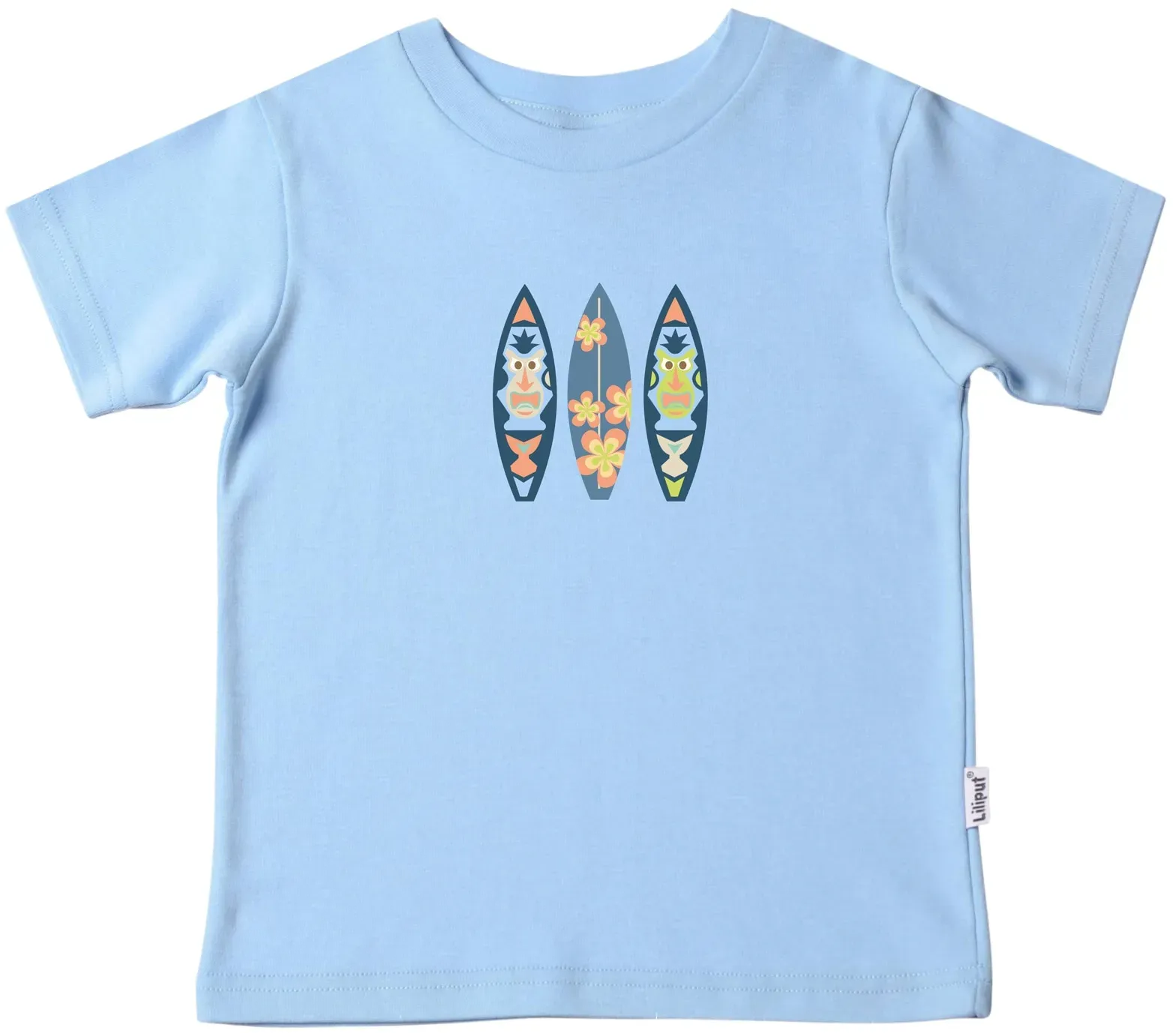T-Shirt LILIPUT, Mädchen, Gr. 110/116, blau (hellblau), 100% Baumwolle, bedruckt, normal, Rundhals, Shirts T-Shirt, mit süßem Print