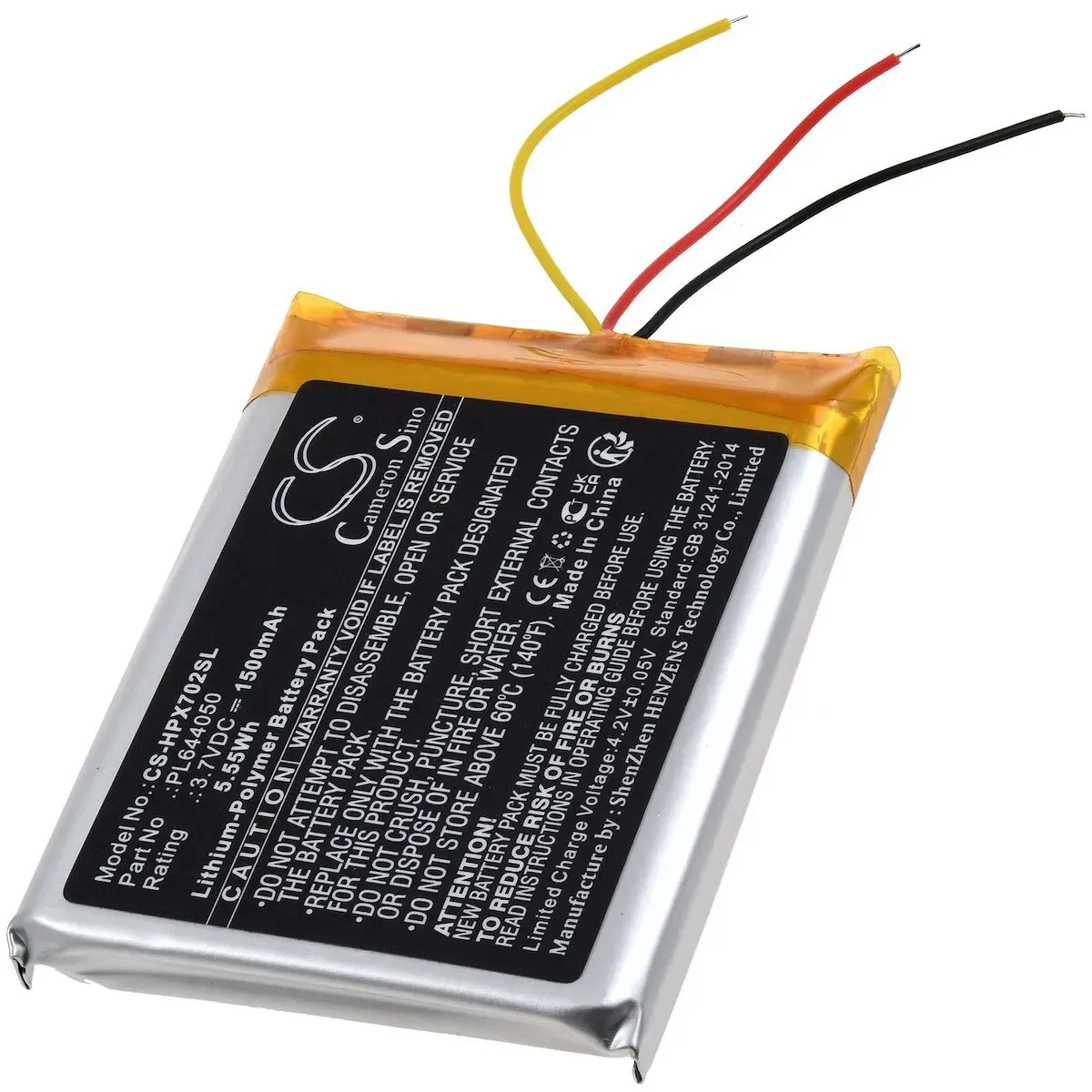 Powery Akku passend für Gaming Headset HyperX Cloud Flight, Cloud Alpha, Cloud Flight S, Typ PL644050