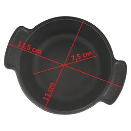 BBQ-Toro Mini Dutch Oven Set Ø 11 cm Gusseisen schwarz