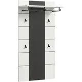 Livetastic Garderobenpaneel 80 x 145 cm Grau/Weiß