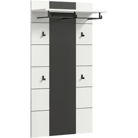 Möbel Kraft Garderobenpaneel 80 x 145 cm Grau/Weiß