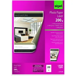 SIGEL Fotopapier Laser DIN A4 glänzend 200 g/m2
