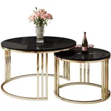 lookway LORI Gold Holzwerkstoff 70 x 49 x 50 cm