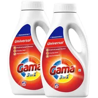 Gama Flüssigwaschmittel Universal 3in1 für 20 WL 1L (2er Pack)