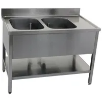 Saro Spültisch mit 2 Becken, links - 700 mm