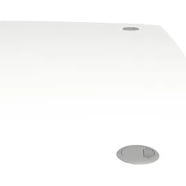 Dmora Eckschreibtisch Aimee Weiß / Grau