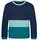 TROLLKIDS Verdal Sweatshirt - Navy / Teal / Aqua - 104 cm