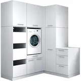 laundreezy Mehrzweckschrank-Set 186 x 238 x 68 cm Weiß