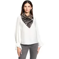 Betty Barclay Basic-Schal mit Aufdruck in Beige/Taupe | Gr.: