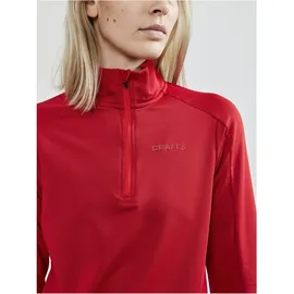 Craft Core Gain Midlayer 1/2-Zip Langarmshirt Damen 430000 bright red S