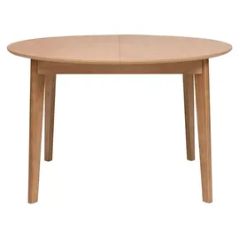 miliboo Ausziehbarer Runder Esstisch 120-150 x 76 cm helles Eichenholz