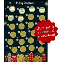 Adventskalender zum rubbeln und selbst schreiben - Rubbeladventskalender