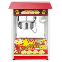 Hendi Popcorn-Maschine mit Flügeltüre Krümelschublade und Beleuchtung mit 1500W
