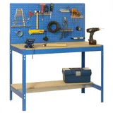 Simonrack Werkbank BT2 1200 Blau/Holz Breite: