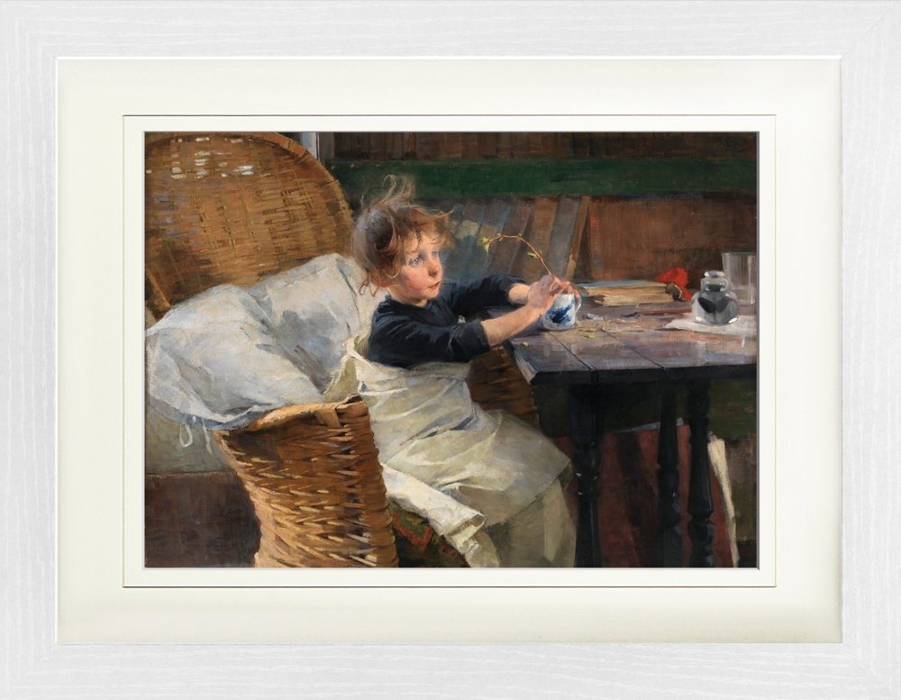 1art1 Bild mit Rahmen Helene Schjerfbeck - Rekonvaleszenz, 1888 40 cm x 30 cm