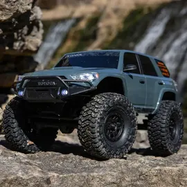 Axial R/C Axial SCX24 Toyota 4Runner 1/24 4WD RTR - offiziell lizenzierter Micro‐Crawler mit Spektrum SLT2, 350 mAh LiPo Akku & USB‐Ladegerät, Grey